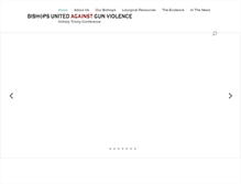 Tablet Screenshot of bishopsagainstgunviolence.org